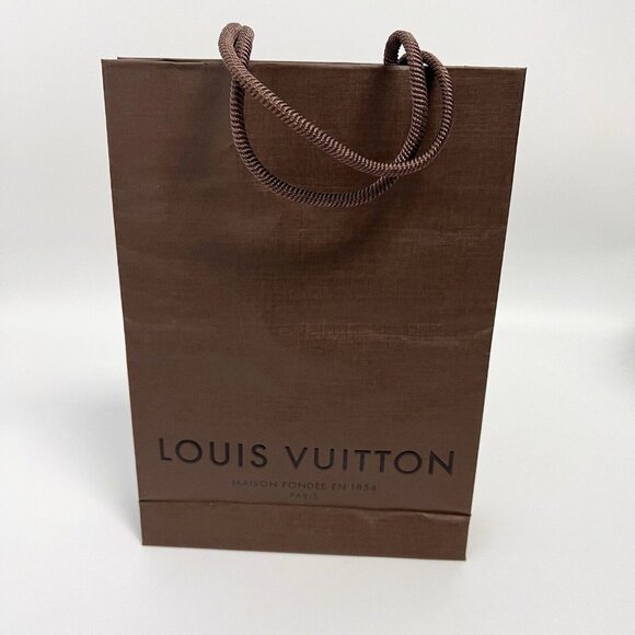 Authentic Louis Vuitton Paper Gift shopping Bag Brown - Picture 1 of 11